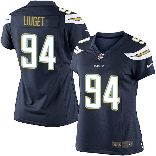 Women's Elite Corey Liuget Nike Jersey Navy Blue Home - #94 NFL Los Angeles Chargers